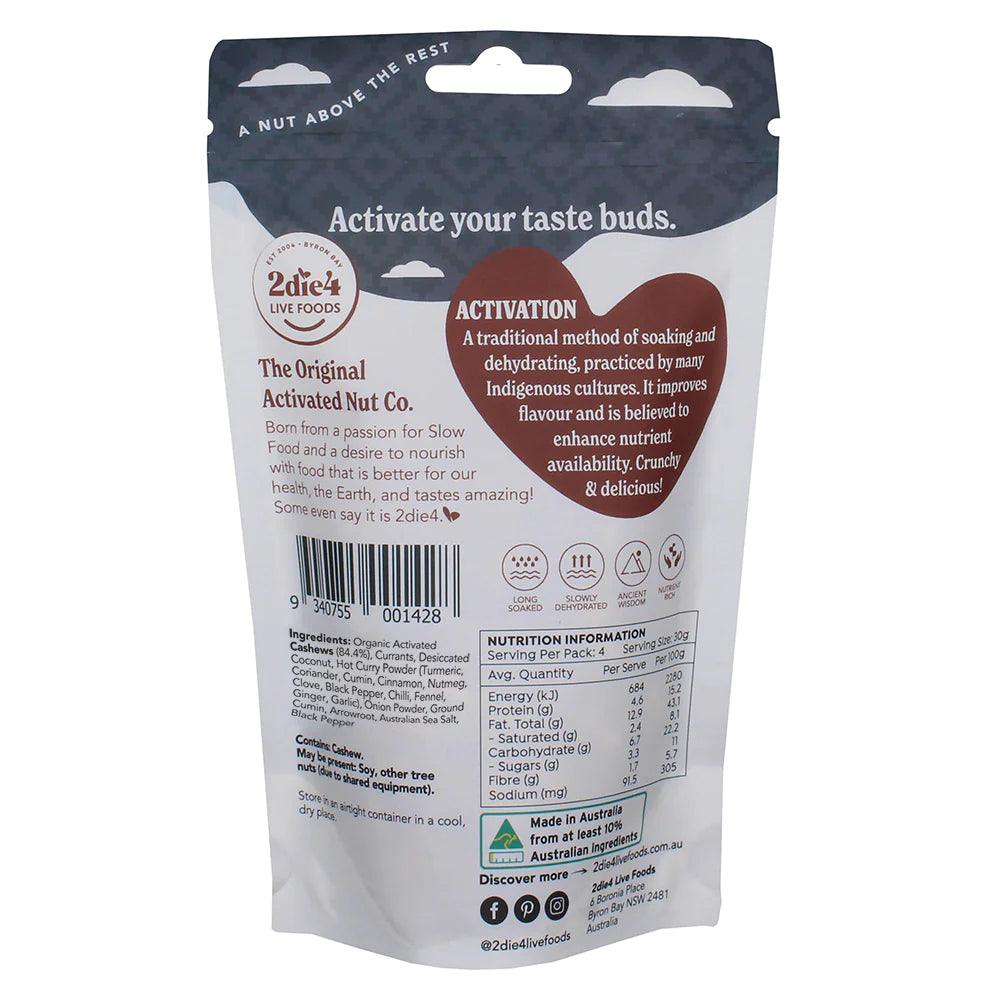2die4 Activated Organic Masala Cashews | 120g - Melbourne Natural