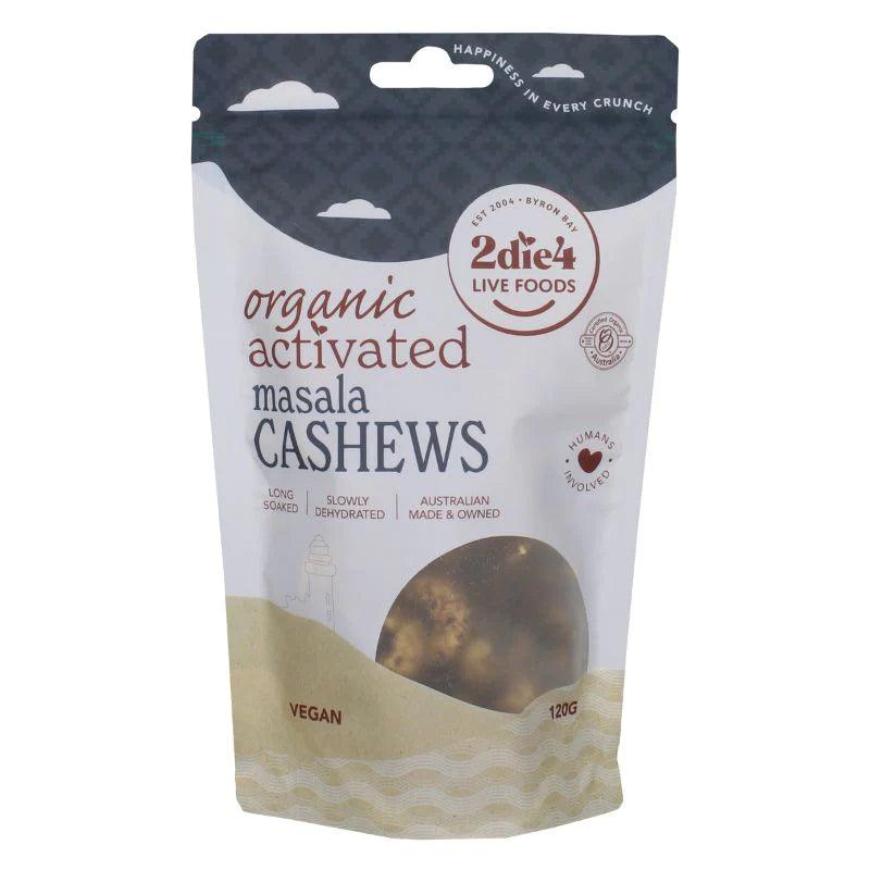 2die4 Activated Organic Masala Cashews | 120g - Melbourne Natural