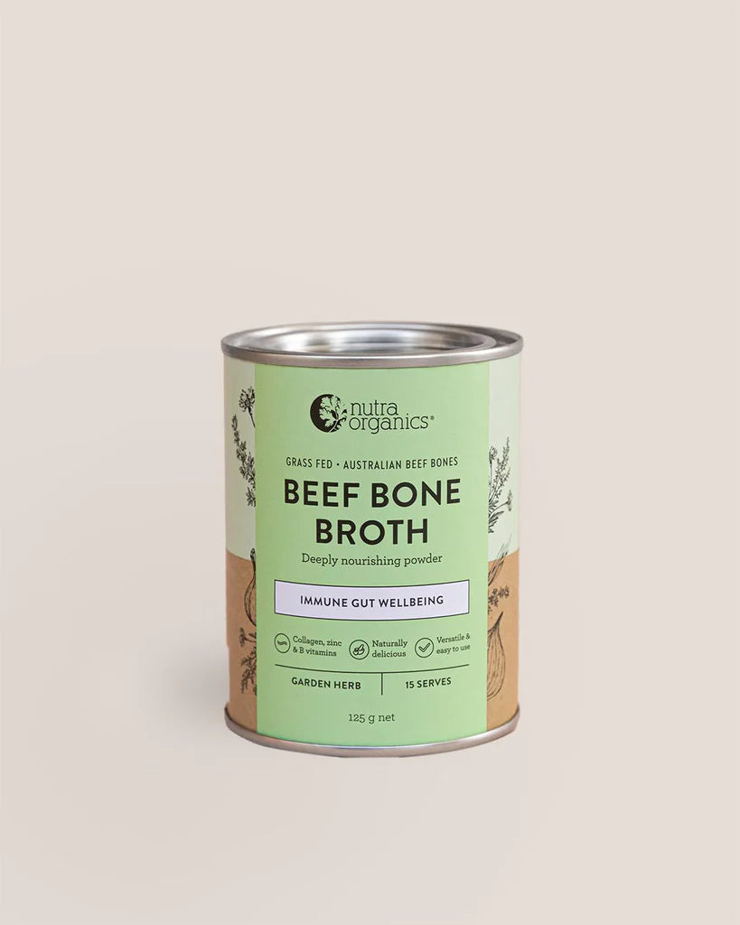Nutra Organics Beef Bone Broth | 125g Garden Herb - Melbourne Natural