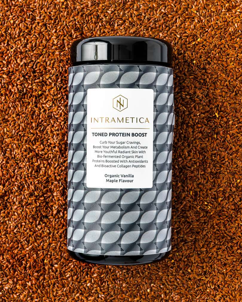 Intrametica Toned Protein Boost in Miron Preserving Caddie | 400g Organic Vanilla Maple - Melbourne Natural