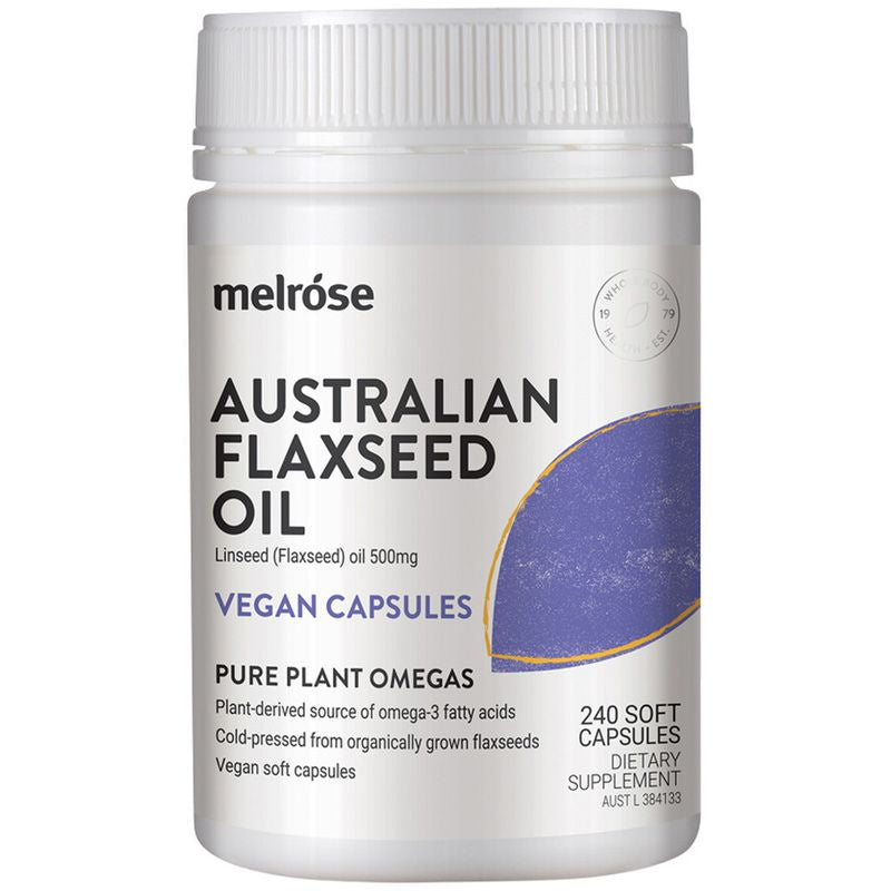 Melrose Australian Flaxseed Oil Vegan | 240 soft caps - Melbourne Natural