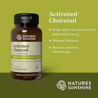 Nature's Sunshine Activated Charcoal 260mg | 100 capsules - Melbourne Natural