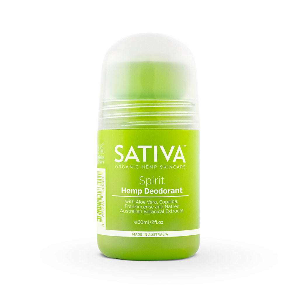 Sativa Hemp Deodorant | 60ml Spirit - Melbourne Natural