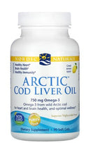 Nordic Naturals Arctic Cod Liver Oil | 180 capsules Lemon