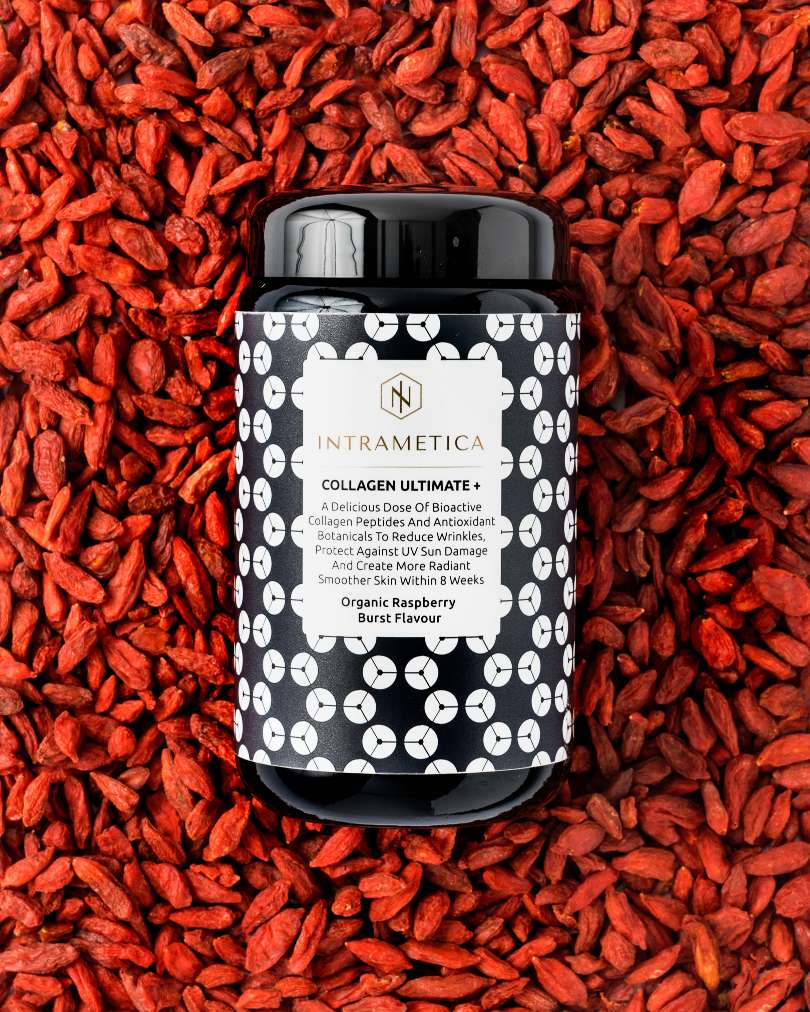 Intrametica Collagen Ultimate+ in Miron Preserving Caddie | 150g Organic Raspberry Burst - Melbourne Natural