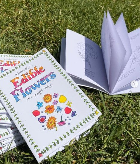 Incredible Edible Flowers - a colouring book